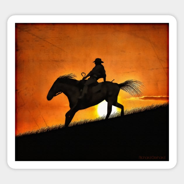 Sunset Ride Sticker by rgerhard